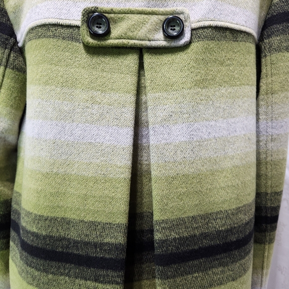 NWOT ABBIE MAGS Shades of Green Wool Blend Lined Jacket Blazer (M) - Picture 10 of 14